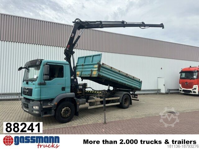 Самосвал MAN TGM 18.290 4x2 LL, EEV, Kran Hiab XS 111 ES-3