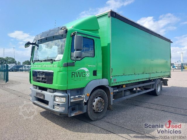 Бортовой грузовик с тентом MAN TGM 18.290 LKW Plane, Spriegel +Boardwand+ LBW 1,5