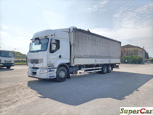 грузовик с бортовой платформой и тентом Renault PREMIUM 410.26 DXI