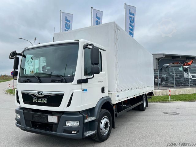 Бортовой грузовик с тентом MAN TGM 15.290 /BL/Pritsche 7,25m/LBW/AHK/Nur 26 tkm
