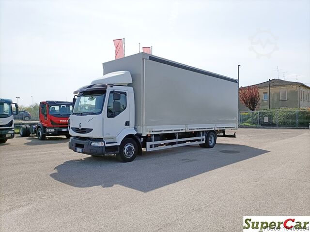 грузовик с платформой и тентом Renault MIDLUM 270.16