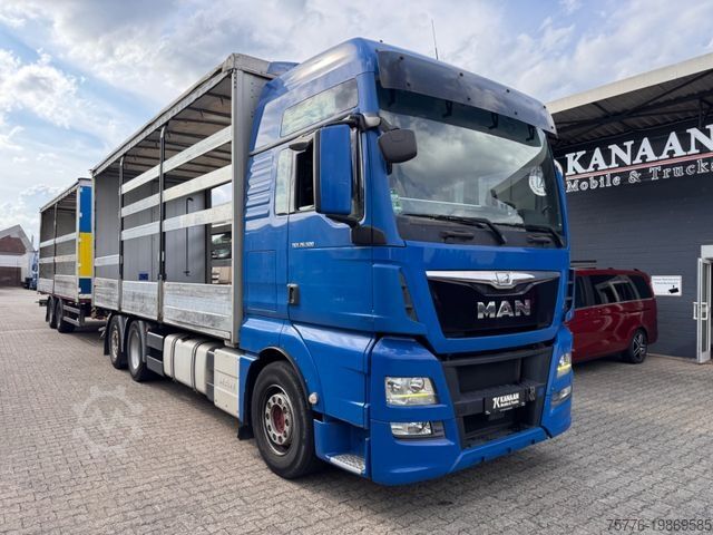 Бортовой грузовик с тентом MAN 26.500 TGX+Anh  LBW Euro6  Lift/Lenkachse