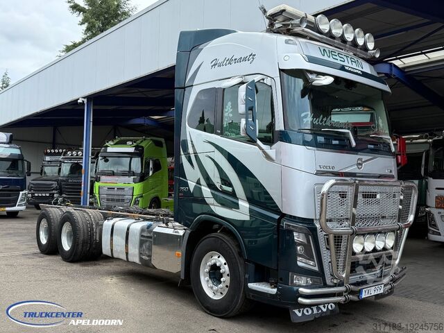 Шасси с кабиной Volvo FH 750 6x4, Steel - Air, Globetrotter XL