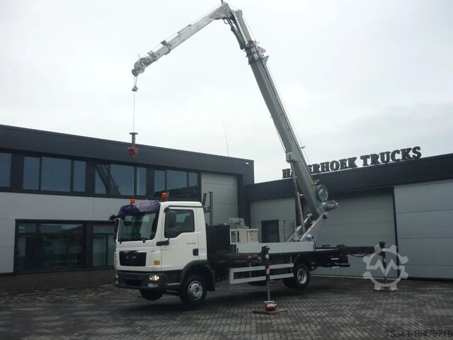 Подъемная платформа MAN TGL 8.220 Roofer Crane Böcker AK32-1500 SPS Win...