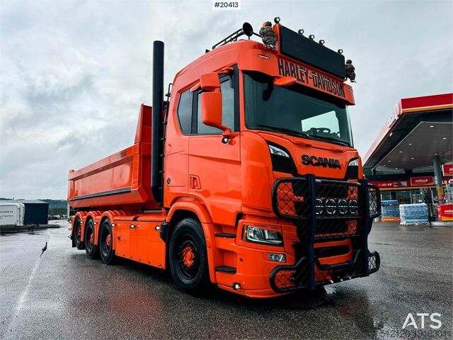 Система крюкообразных рычагов Scania R660 8x4 Hook truck w/ hook box - WATCH VIDEO
