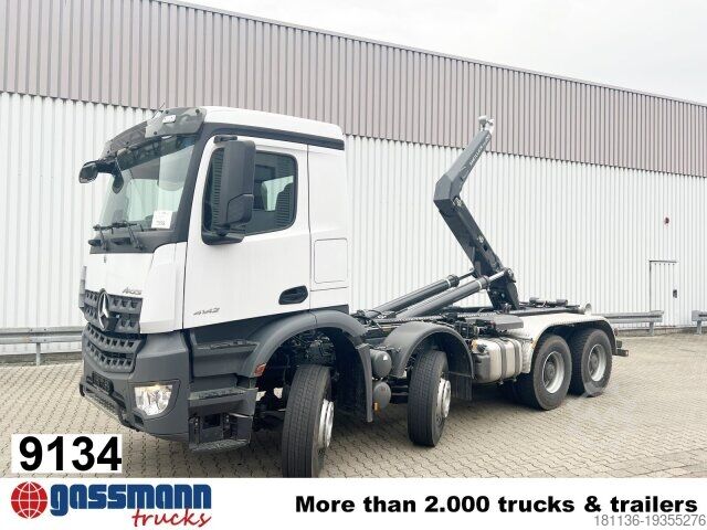 Крюковой мусоровоз Mercedes-Benz Arocs 4142/48  8x4/4, Grounder, Meiller RS26 62-K,