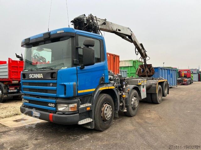 Крюковой мусоровоз SCANIA SCANIA 124GB 420 SCARRABILE CON GRU