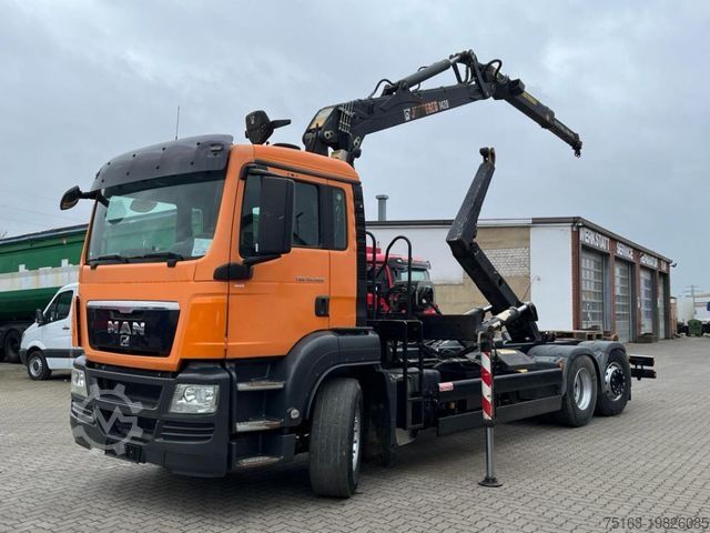 Крюковой мусоровоз MAN TG-S 26.400 6x4H-2 BL Abrollkipper mit Kran Lift