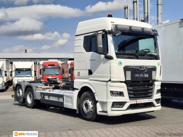 Крюковой мусоровоз MAN 26.470 TGX GM Lenkachse Retarder Liege