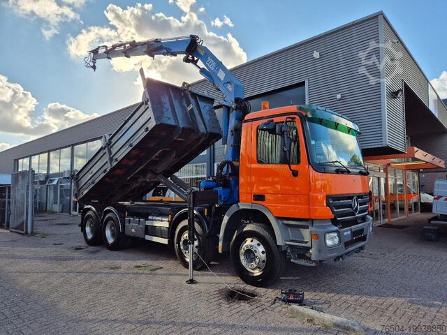 Система крюкообразных рычагов Mercedes-Benz Actros 3241 8X4 Containersysteem/ 20T HMF crane...