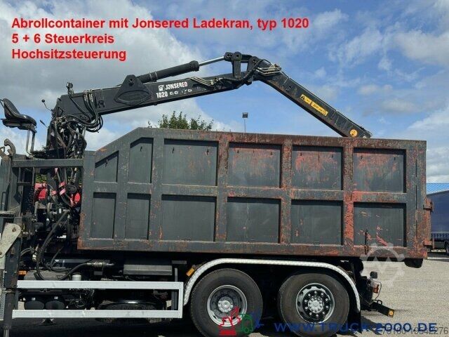 Крюковой мусоровоз  Abrollcontainer + Kran Jonsered 1020 7,3m = 1,4t