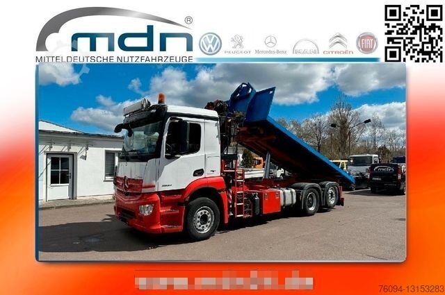 Крюковой мусоровоз MERCEDES-BENZ Arocs 2532 Abrollkipper KRAN FUNK lift/lenk