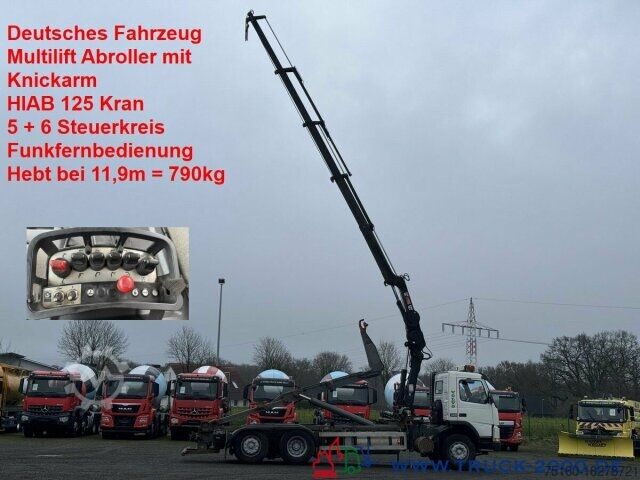 Крюковой мусоровоз Volvo 340 HIAB Kran 11,9m=790kg 5+6 Steuerkreis Klima