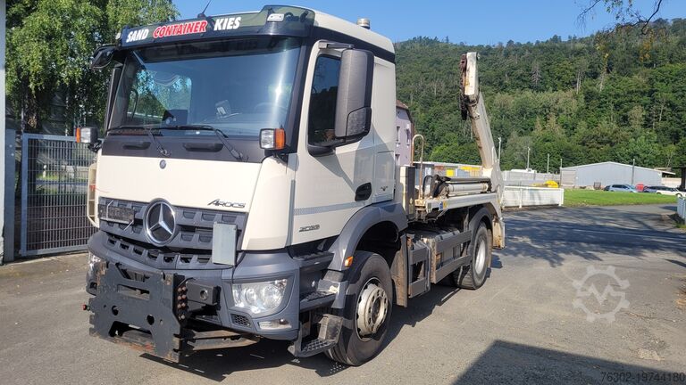 Грузовик со скиповым погрузчиком Mercedes-Benz AROCS 2033 Meiller Winterdienst Kommunal