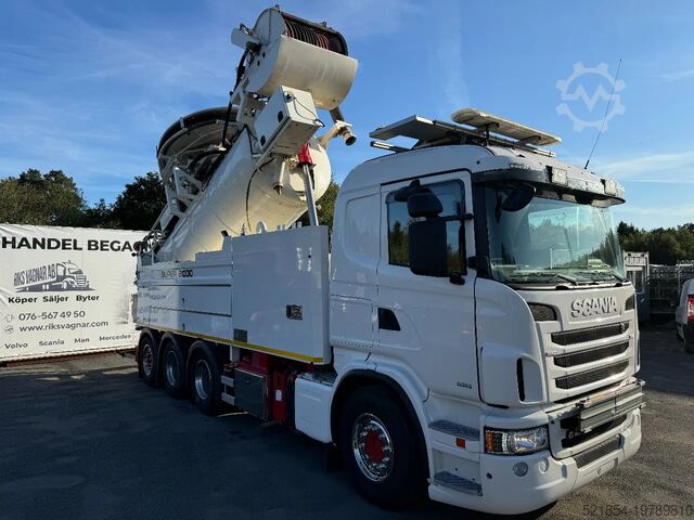 Ассенизаторская машина Scania R480 Combi Wiedemann Super 2000 (10+6m3) + Recy...