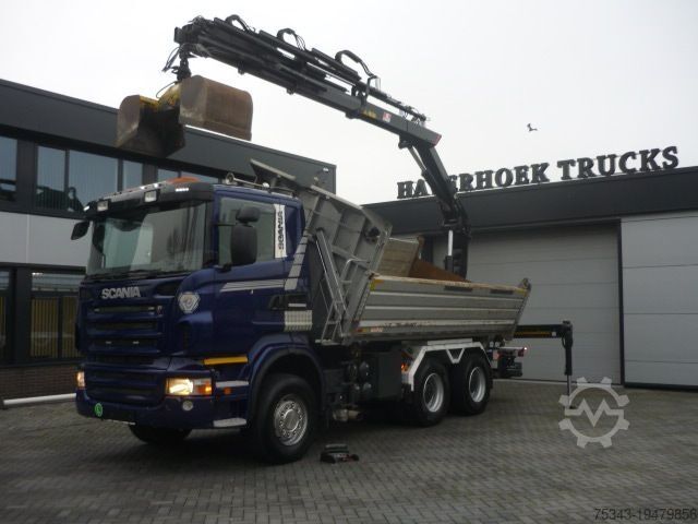 Трехсторонний опрокидыватель Scania R420 6x4 3 side tipper removeable Hiab XS 166- ...