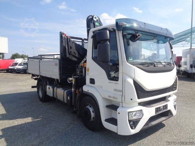 Трехсторонний самосвал IVECO EUROCARGO ML160E28/P RIBALTABILE E GRU NUOIVI