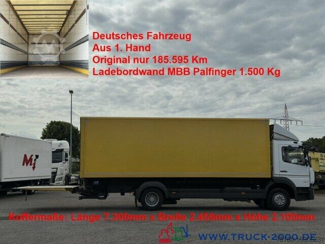 Фургон (грузовой автомобиль) Mercedes-Benz Atego 1224 Koffer MBB Palfinger LBW 1.500KG AHK