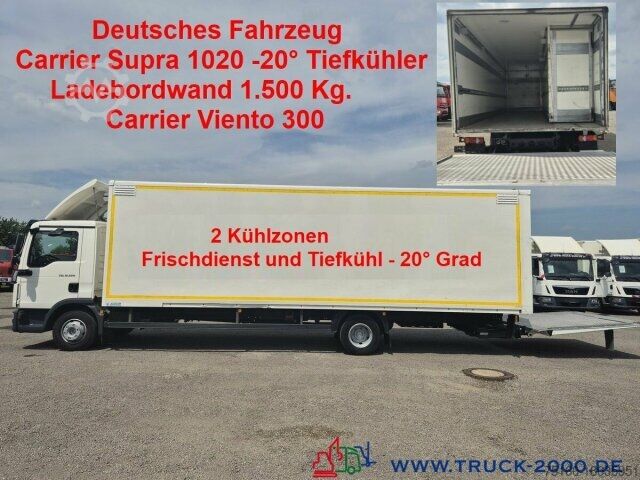 Холодильный/изолированный/свежий сервисный ящик MAN TGL 12.220 Kühlkoffer Carrier -20°C 2-Kammern
