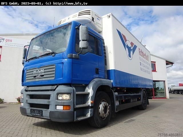 Холодильный/изолированный/свежий сервисный ящик MAN TGA 18.430 Fleischhang, Motor generalüberholt