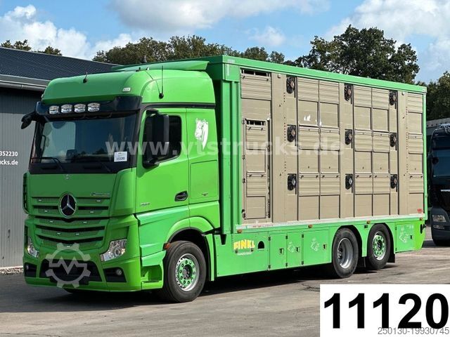 Скотовоз MERCEDES-BENZ Actros 2551 6x2 3.Stock FINKL Viehtransporter