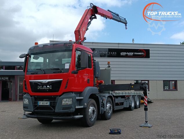 Транспортировщик автомобилей MAN TGS 35.360 8x2 - Fassi 23TM Kraan, Machine tran...