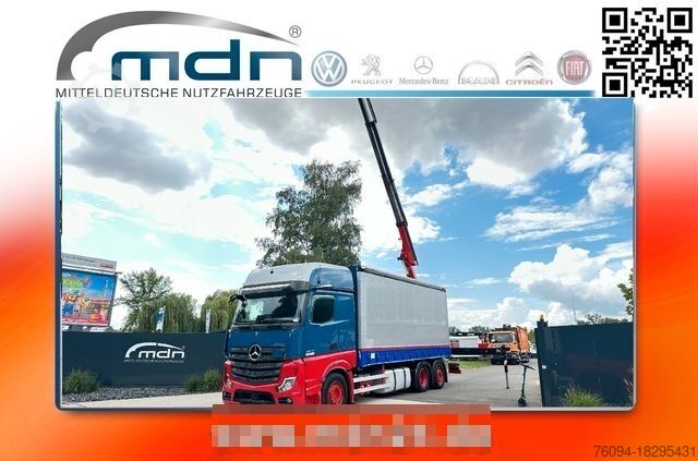 Кран-манипулятор на шасси грузовика MERCEDES-BENZ Actros 2548 6x2 Pritsche KRAN Edscha lift/lenk