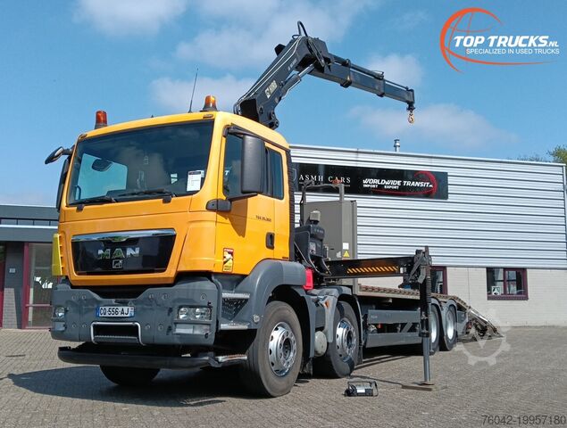 Автокран MAN TGS 35.360 8x2 - Hiab 16 TM Kraan, Machine tran...