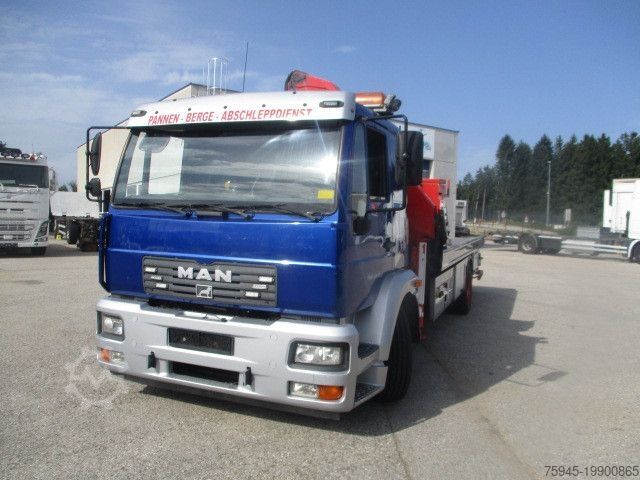 Эвакуатор MAN 14.280, Kran PK 15500, Schiebeplateau, Hubbrille