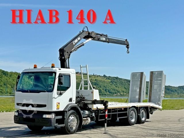 Эвакуатор RENAULT KERAX 320 DCI* ABSCHLEPPWAGEN  7,35m + HIAB 140A