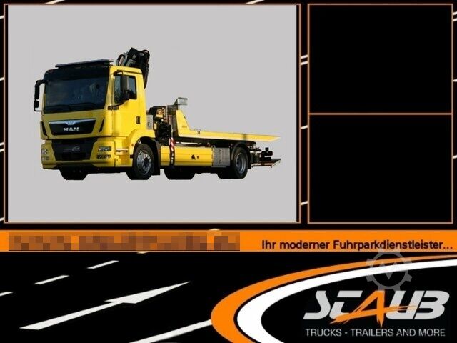 Эвакуатор MAN TGM18t Hiab Kran- Lagerfahrzeug sofort