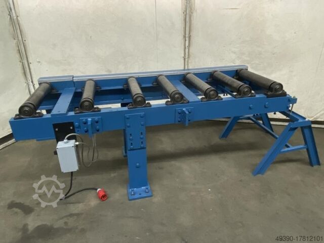 Тяжелый приводной роликовый конвейер со стальными роликами-опорами, транспортный роликовый конвейер, KASTO 2000 x 500