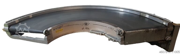 Ленточный криволинейный конвейер направо Transnorm 150°-780-600-IR600