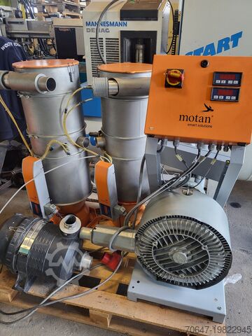 Станция воздуходувки с 2 сепараторами материала Motan 2HBS-Gebläse-Station