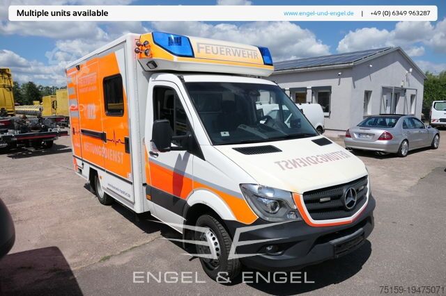 Пожарная машина mercedes-benz Sprinter 519 CDI Klima Krankenwagen Fahrtec Aufbau