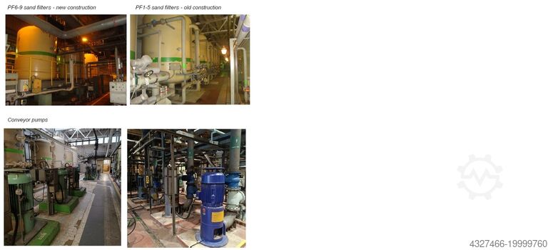 система фильтрации Pískové filtrace Písková filtrace 400 m3/h