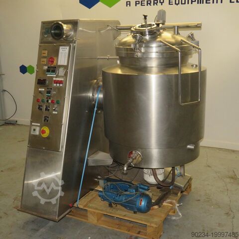 Вакуумный дисольвер-миксер 3C из нержавеющей стали, 120 литров, 4 л.с., двойная рубашка 3C FRANCE vacuum dissolver mixer