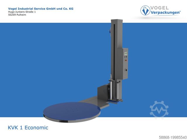 Полуавтоматический паллетообмотчик  KVK 1 Economic Drehteller 2250 mm Höhe