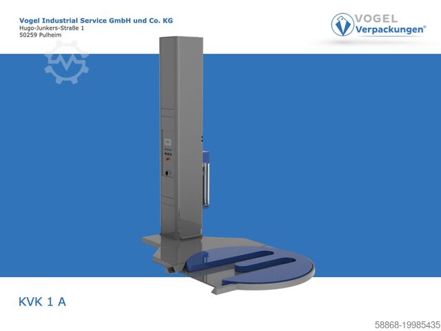 Полуавтоматический паллетообмотчик KVK 1A mit Ausschnitt für Hubwagen- elektromagnetischer Bremse