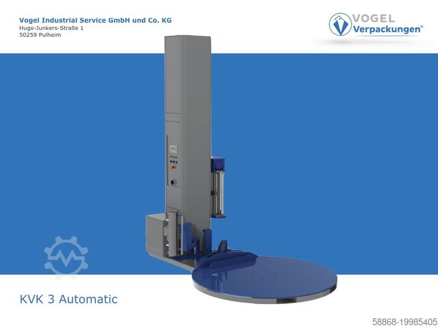 Автоматический паллетообмотчик с дистанционным управлением Vogel KVK 3 Automatik Anlegen/Abschneiden