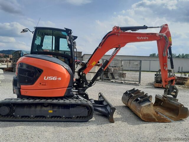 Мини-экскаватор Kubota U56-5 - 5,5 Ton.- Powertilt + hydr. Schnellwechsle