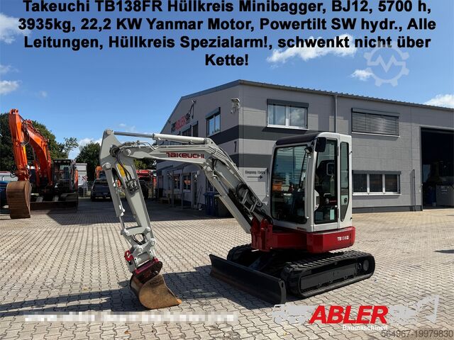 Мини-экскаватор Takeuchi TB138 FR Hüllkreis Powertilt TOP