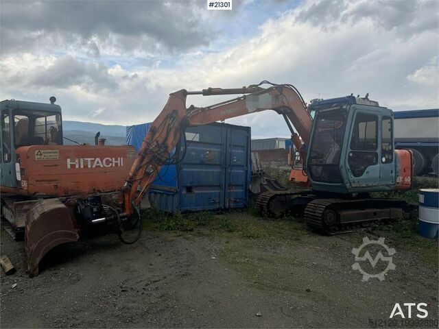 Гусеничный экскаватор Hitachi EX60 Crawler excavator w/ rotor tilt and bucket