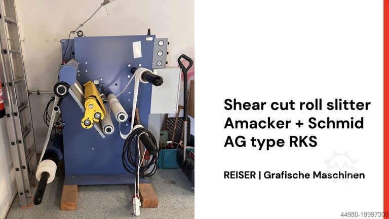 Рулонный резак Amacker + Schmid AG Modell RKS
