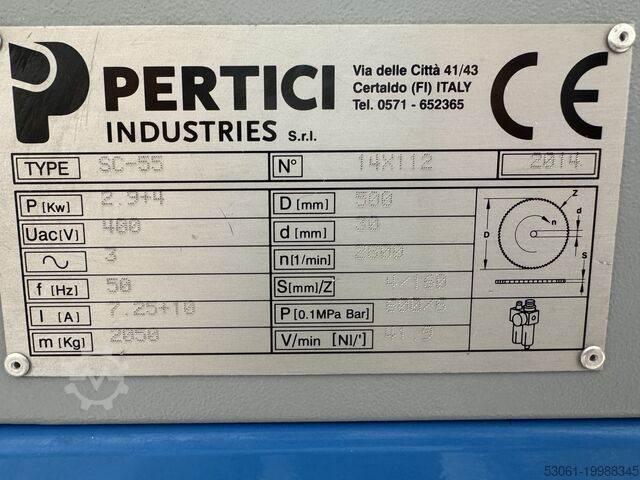 Автоматический станок для резки ПВХ-окон Pertici Scarabeo SC55