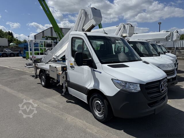 Multitel MTE270 на стояке грузового автомобиля Mercedes Benz Sprinter 3,5 тонны Multitel MTE270