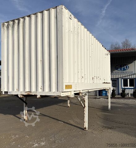 Сменный кузов с коробчатым кузовом Thyssen BDF Stahlkoffer 43m³ Rolltor