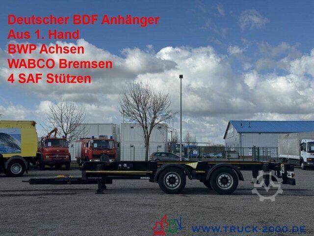 Прицеп с обменяемым шасси Koegel ZW 18-22,5 Tandem BDF BPW Achsen Scheibenbremsen