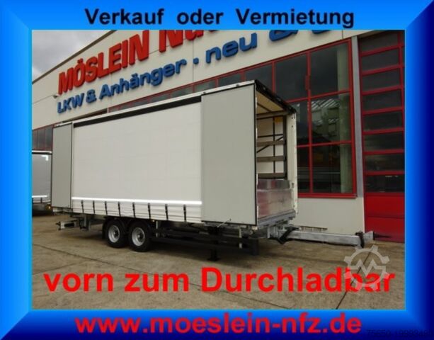 Открытый прицеп с тентом Möslein TPW 105 D Schwebheim  Tandem- Planenanhänger Durchladen