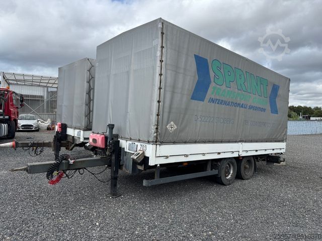 Открытый прицеп с тентом OBERMAIER Tandem 10,5 t GG/ Luftgefedert /  HU 12/2025